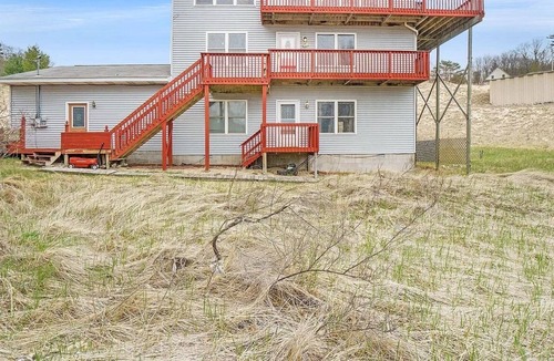 Shelby House | Only a 3 minute walk to a beautiful private Lake Michigan beach