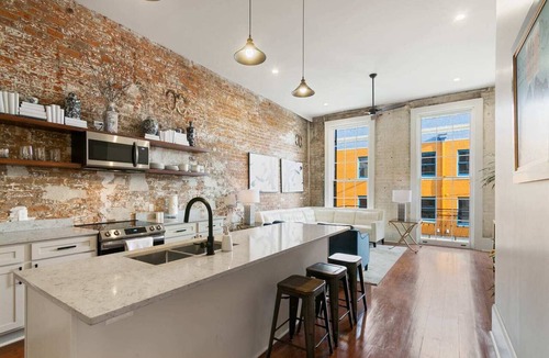 Faubourg Marigny Apartment | Panoramic Balcony with views of French Quarter & Frenchmen Street