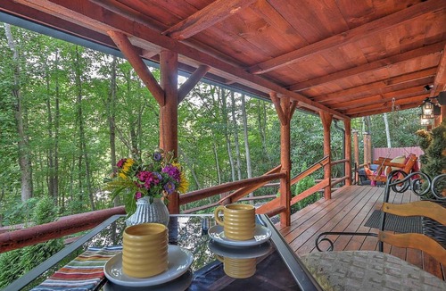 Elizabethton House | Peaceful Luxury in the Smokey Mountains w Hot Tub and Pet Friendly Cabin B