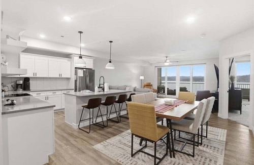 Camdenton Condo | Peaceful, Newly Built Lakefront Condo, w/PWC Slip, Screened Balcony, 2 Pools & Elevator