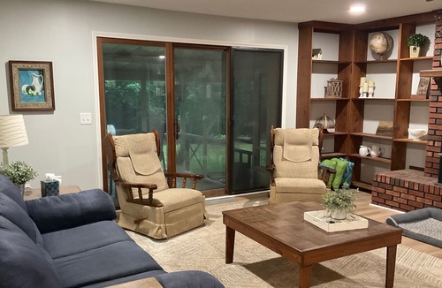 Clarks Chapel House | Pet-Friendly Home with Fully Fenced-In Backyard, Firepit, Screened-In Porch