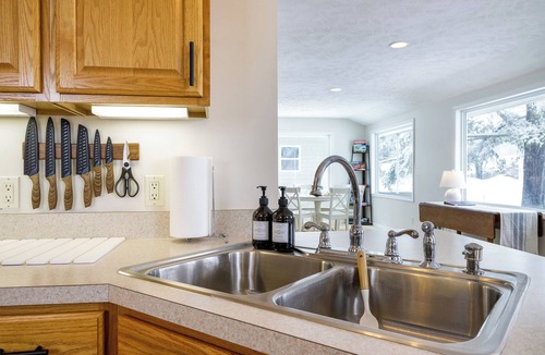 Lake Township House | Platte Lake 5-bedroom Getaway - Private Dock + Boat Mooring - Up North Adventure