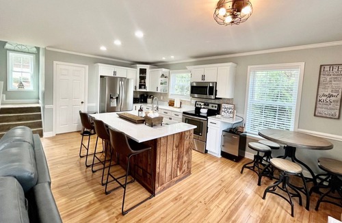 Lavonia House | Plenty of Deep Water at our Dock + Game Room, Firepit, Golf Cart + Pets welcome!