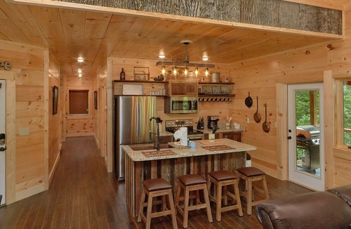 Sevierville Cabin | Poolin Around: Mini Golf, Pool, Theater, Firepit