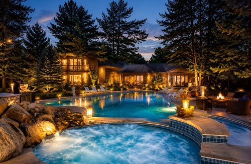 Norton Shores House | Private Beach Estate | Pool | Sleeps 22 Retreat