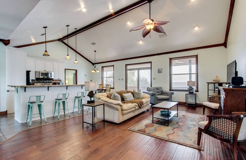 Ocean Springs House | Private Beach & Views! Stilted Ocean Springs Home