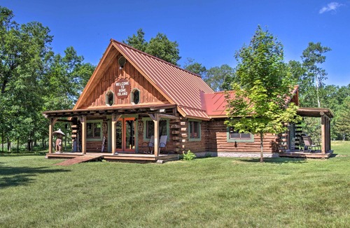 Nekoosa Cabin | Private Island Escape < 6 Mi to Sand Valley Golf