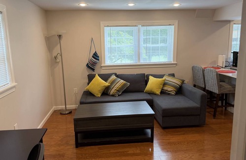 Arlington Apartment | Private Lower Suite With Walkout Patio Facing Park