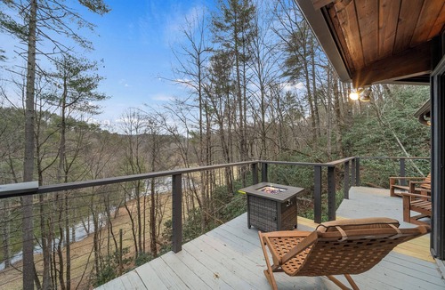 Lenoir House | Private Modern Getaway w/Fireplace, Porch & Deck near Blowing Rock