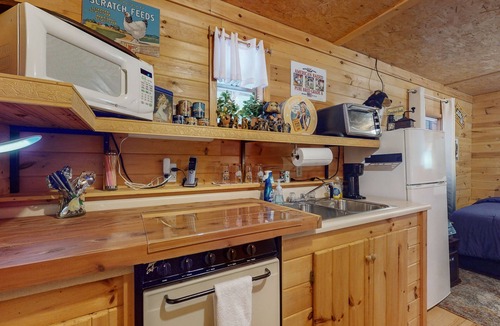 Unaka Apartment | Private patio, secluded paradise, hot tub, peaceful cabin getaway