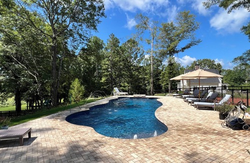 Waverly House | Private resort-style pool. Spacious new house 16 min to Jordan-Hare stadium.