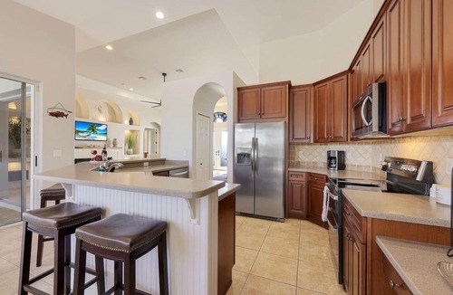 Burnt Store Villa | Quick Gulf Access Pool/Spa with Games Room + Tiki