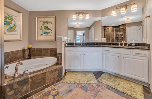Westlake Corner Condo | Remmy's Place - Luxury walkable condo with lake/mountain views, fireplace & pool