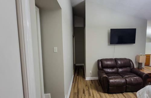 Goldsboro Apartment | Renovated Suite with 1 queen bed and a Twin. Kitchen & bath for your privacy.