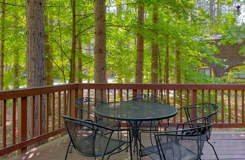 Thompsonville House | Resort home with private indoor hot tub, game room, firepit, bikes, Ping-Pong