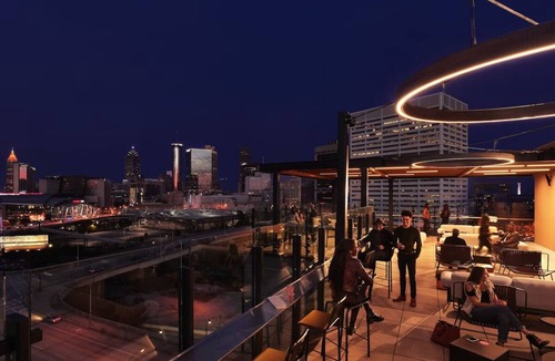 Castleberry Hill Hotel | Right next to Mercedes-Benz Stadium! Onsite Parking, Fireplace and Rooftop Bar!