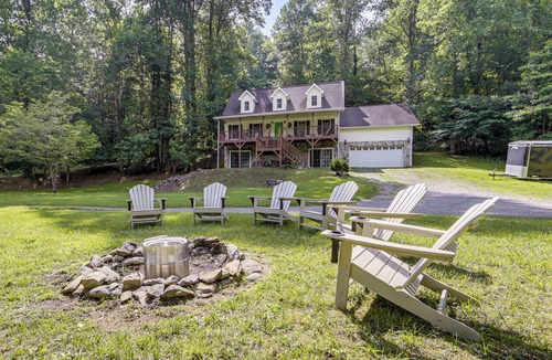 Cruso House | Riverfront Home w/Mtn Views, Near Blue Ridge Pkwy