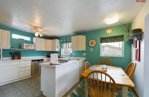 Munising House | Rock House-Downtown Munising with Private Patio, Garage, Fire-pit & BBQ Grill