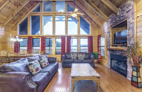 Townsend House | Rocky Top Hideaway Theater Room Pool Table and Arcade Gaming System