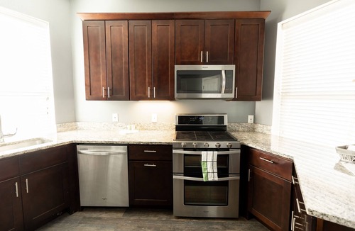 Lafayette Square Apartment | Rooftop deck, massage chair, fireplace, king bed, cool shower