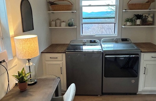 Spruce Pine House | "Rooms with a View" newly renovated rustic modern home with stunning BRM views