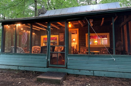 Waupaca Cottage | Rustic 1920s Lakefront Cabin with 2 Bedrooms + Sleeping Porch