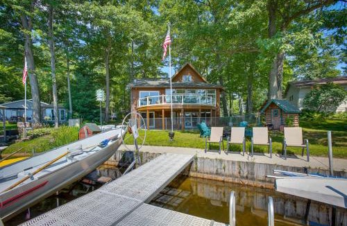 Cadillac House | Sauna + Fireplaces! Lakefront Cadillac Retreat