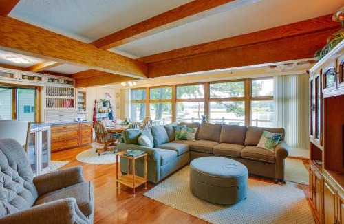 Cadillac House | Sauna + Fireplaces! Lakefront Cadillac Retreat