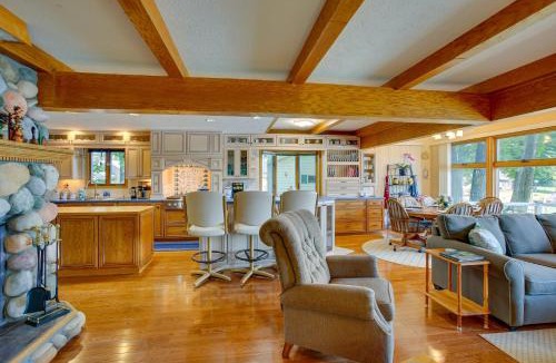 Cadillac House | Sauna + Fireplaces! Lakefront Cadillac Retreat