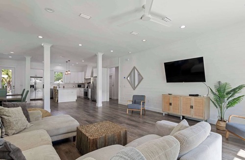 Seagrove Beach House | Seagrove Palace with Pool Waterfall, Walk to Beach