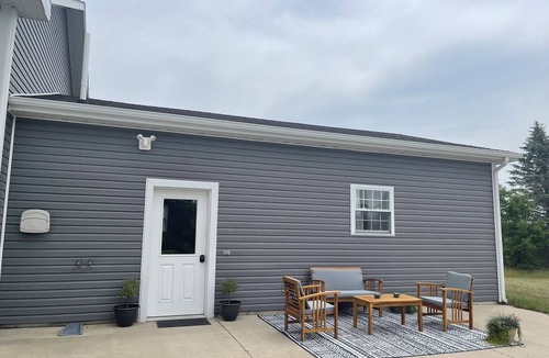 Lake Ann Apartment | Serene countryside farm stay. Mother-in-law suite btw TC & Sleeping Bear Dunes