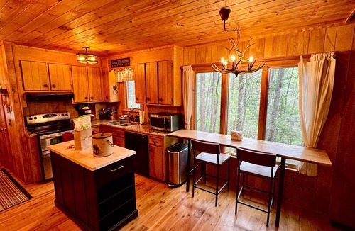 Ferguson Cabin | Serenity Now - Family and pet friendly, hot tub, firepit, deluxe peaceful retrea