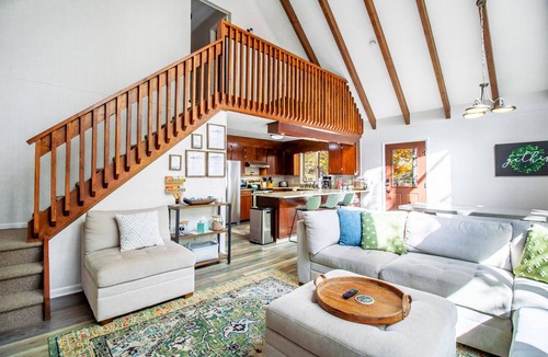 Keezletown House | Ski Slope Views, Fireplace, Game Room & Loft Retreat