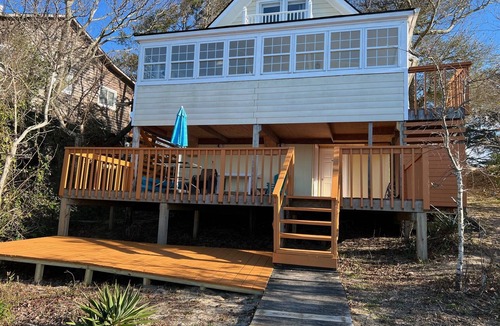 Colington Harbour House | Soundfront with Gorgeous View and Private Pier!