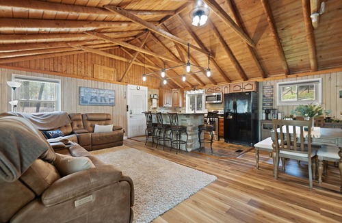 Burnside House | Spacious Lakefront Retreat with Private dock for swimming and fishing. Sleeps 14