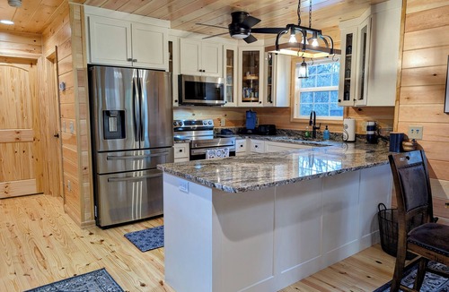Young Harris Cabin | Spacious Mountain Retreat w/Hot Tub & Game Room