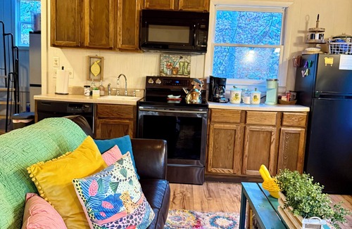 Roan Mountain Cabin | Storybook Cabins in the Woods - 1BR w/Loft - Creek - Fairy-Lit Path - Romantic
