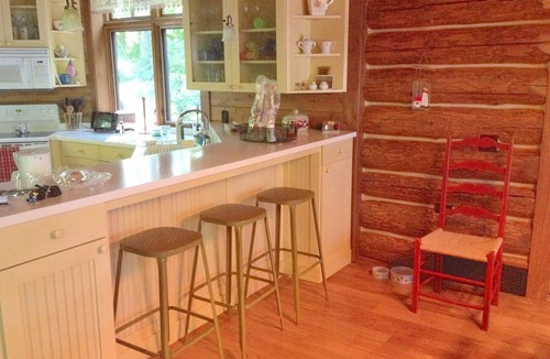 New Era Cabin | Stunning Lake Michigan Log and Stone Cabin