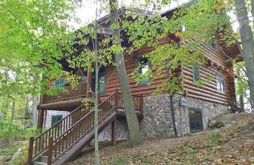 New Era Cabin | Stunning Lake Michigan Log and Stone Cabin