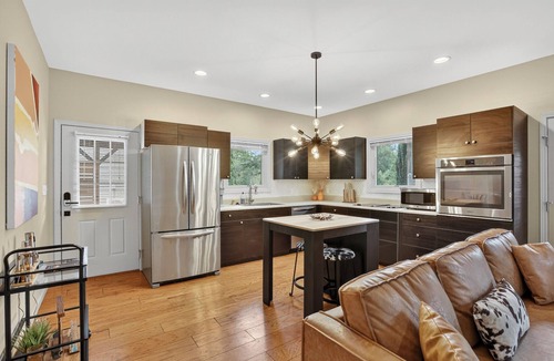 Candler House | Stylish Asheville Retreat w/Hot Tub, Fire Pit & Private Patio Near Downtown.