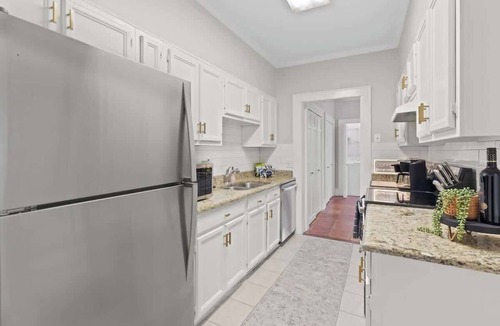 Columbia Condo | Stylish King Retreat Near 5 Points with Patio