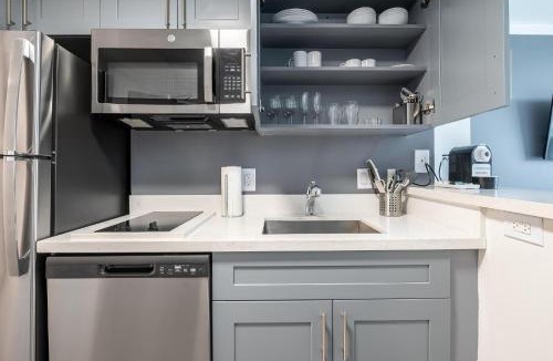 Coconut Grove Apartment | Stylish Studio at Hotel Arya King Bed Full Kitchen City View Balcony and Parking
