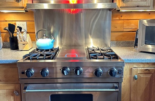 Skanee Cabin | Sunshine & blue skies - Huron Bay Retreat - hot tub & sauna available year round