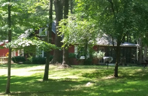 Wardensville Cabin | "The Cabin At Trout Run" - Waterfront, Wifi, Firepit, Wood Stove, Screened Porch