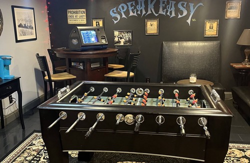Arnold House | The SpeakEasy hideaway & Game Room. Take a trip back to the days of prohibition