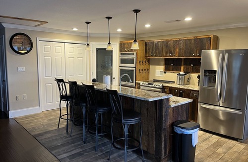 Mid America Apartment | The Upper Lodge at Lake Hamilton ~ Kayak/Swim Area ~ Sleeps 12 ~ Cinematic View