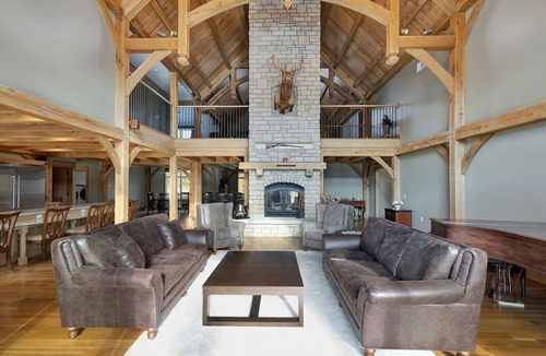 Rockbridge Cabin | Timberframe Lodge| Hocking Hills, Luxury, Pond