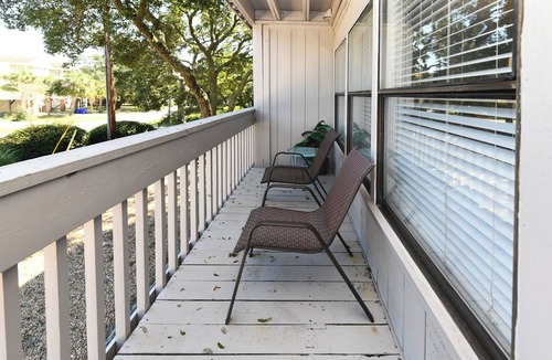 Surfside Beach Condo | Walk to the beach 2 BR Condo with Shared Pool! Sea Grove 106