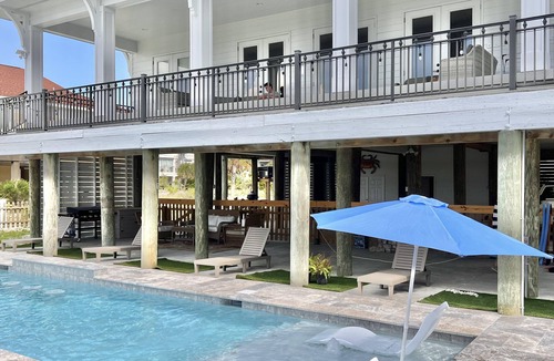 Pensacola Beach House | Water front, Heated private pool, GOLF CART, Sunset views, Private pier, Beach