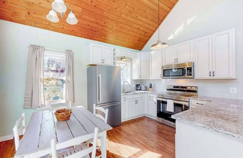 Franklin House | Water view home with amazing views, pool table, & EV charger